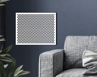 Diamond Air Vent Cover  Decorative Metal Vent  Return Air Grille  Supply Air Cover  Decorative Air Return Vent  Wall Vent Cover - HVAC