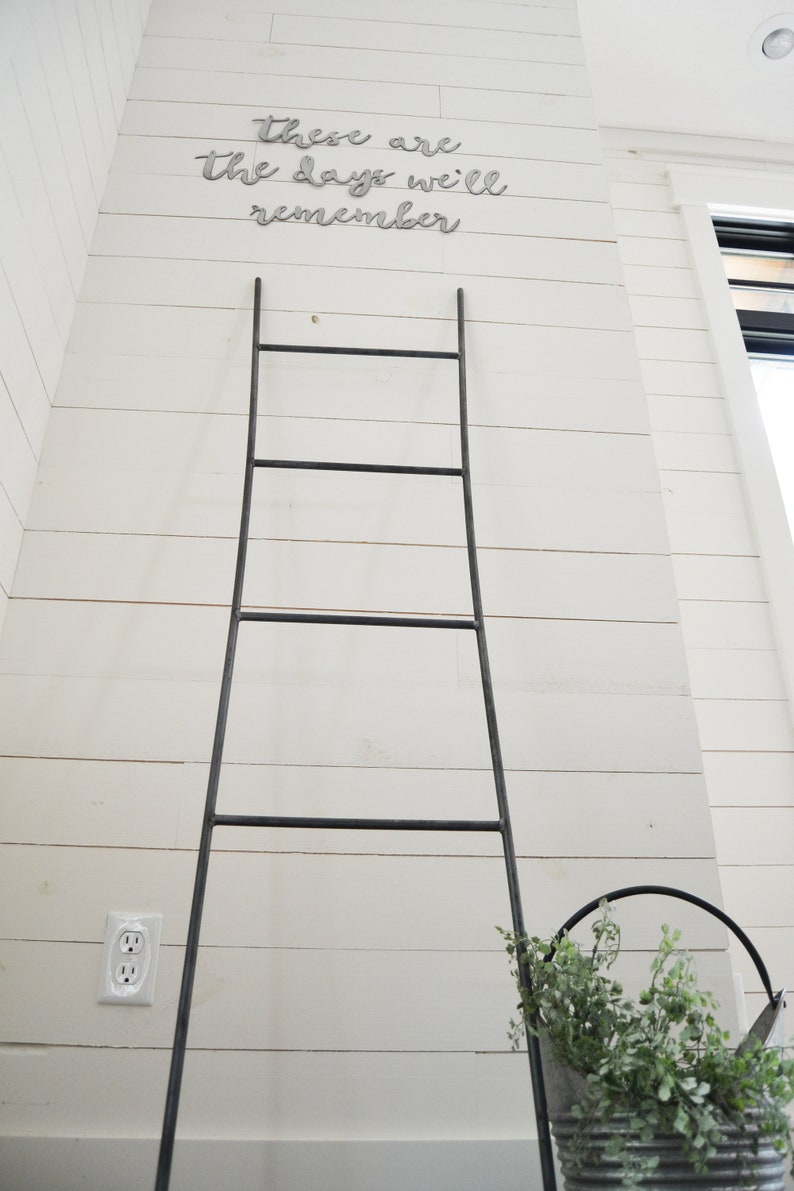 Blanket Ladder Metal Blanket Ladder Metal Ladder Simply Etsy