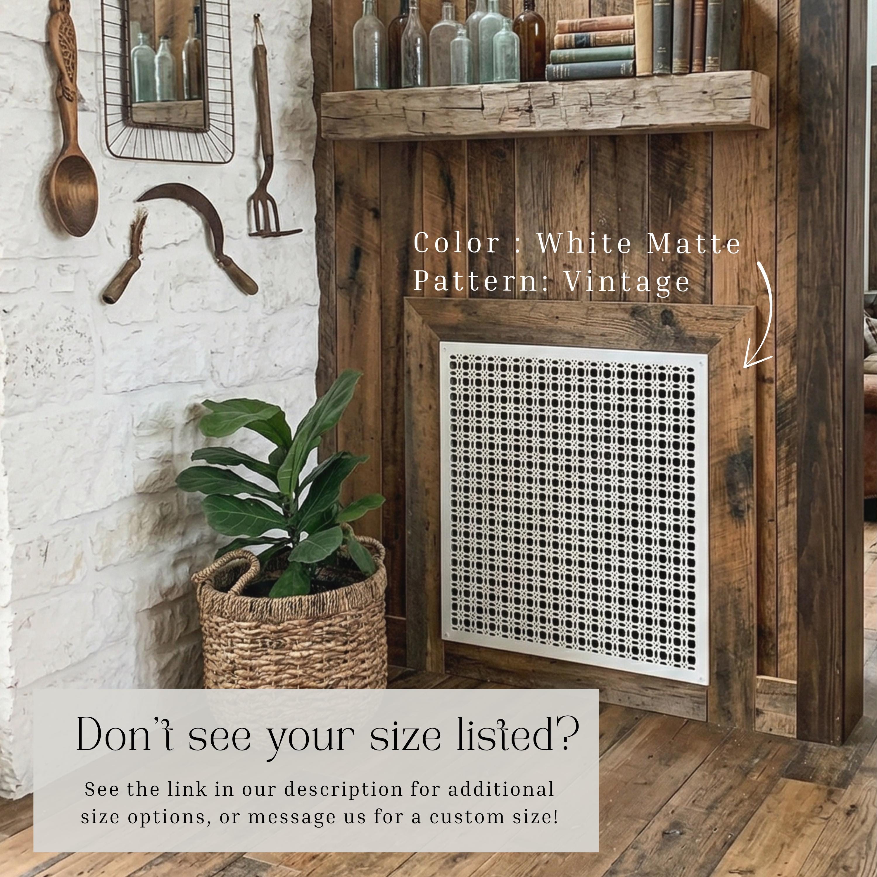 Farmhouse Vent Cover White Air Vent Cover Cottage Style Wall Vent ...