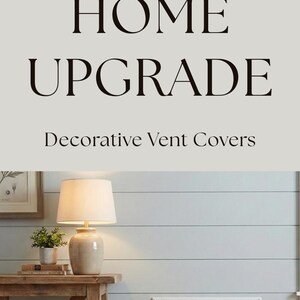 Modern air vent cover upgrade replacing standard vent with decorative grille