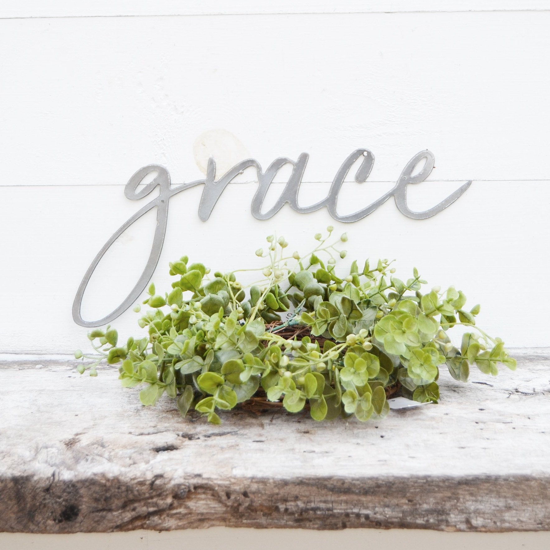 Grace Metal Sign Metal Wall Art grace Sign Metal Words Etsy