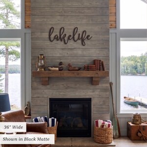 Metal Wall Decor Lake House Sign Lake House Decor Personalized Cabin Sign Custom Lake House Sign Lake Life Wall Art Cabin Wall Decor image 14