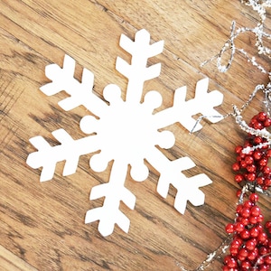 Schneeflocke Metall Bemalte Schneeflocke Winter Schnee Weihnachten Metall Schneeflocke