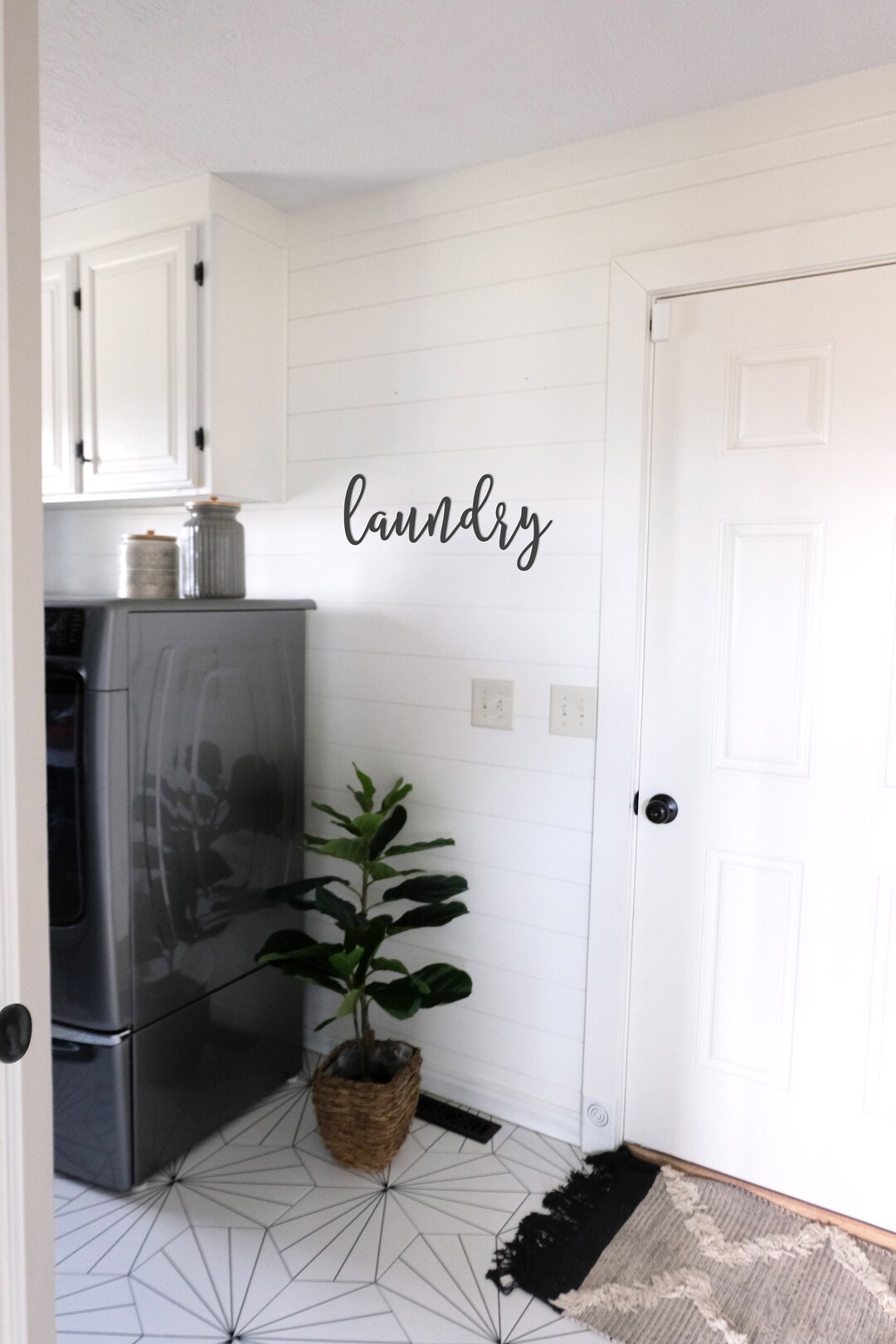 Laundry Metal Sign Metal Wall Art Laundry Sign Metal Words Metal Wall ...