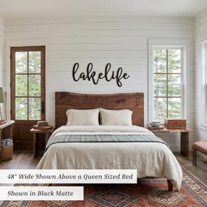 Metal Wall Decor Lake House Sign Lake House Decor Personalized Cabin Sign Custom Lake House Sign Lake Life Wall Art Cabin Wall Decor image 5