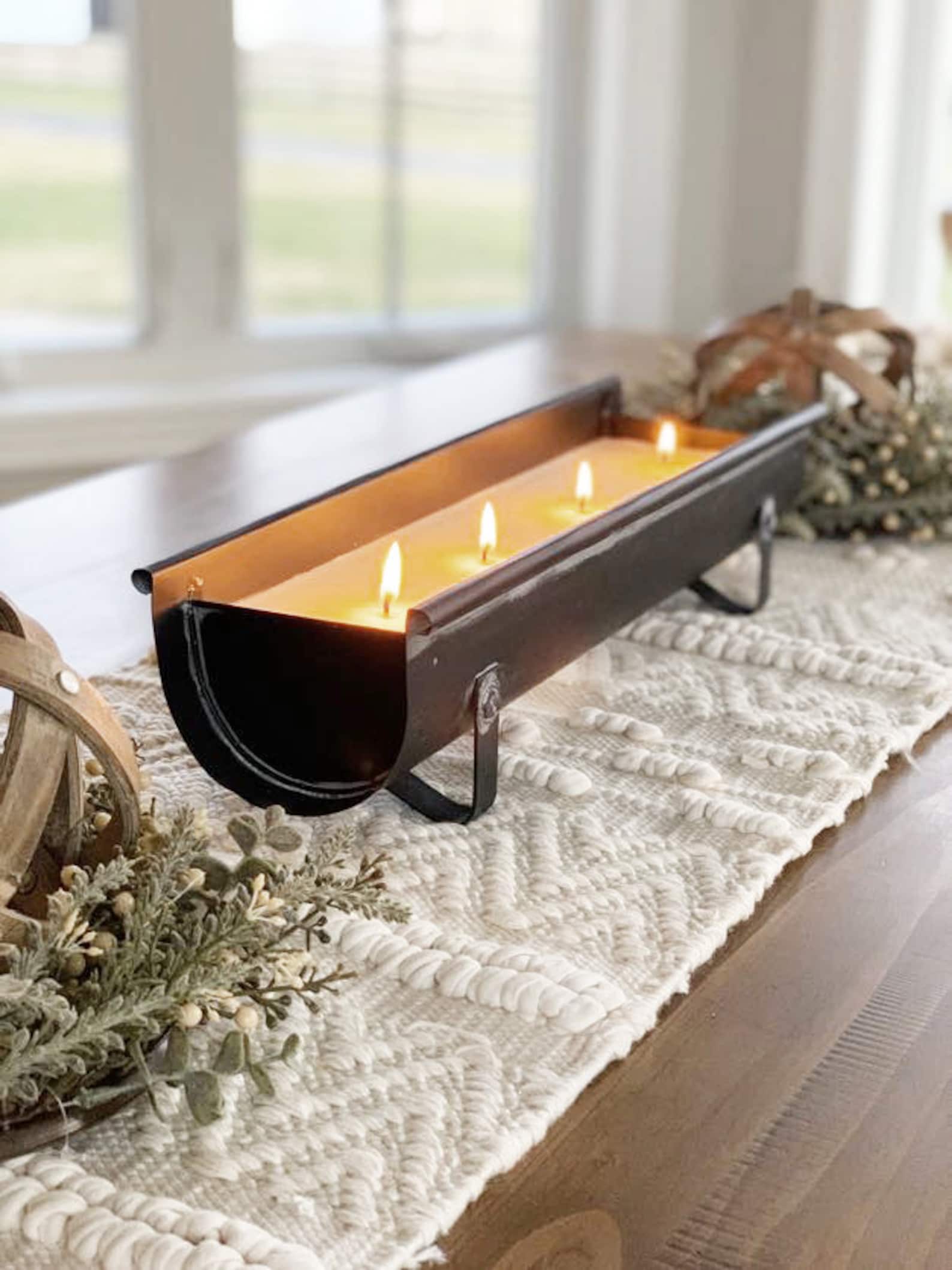 ShopSimplyInspired Black Chicken Feeder Trough Candle