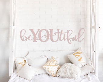 beYOUtiful - Metal Wall Art - beautiful Sign - Metal Home - beauty - Metal Sign - Simply Inspired - Shop Simply Inspired - Metal Decor-metal