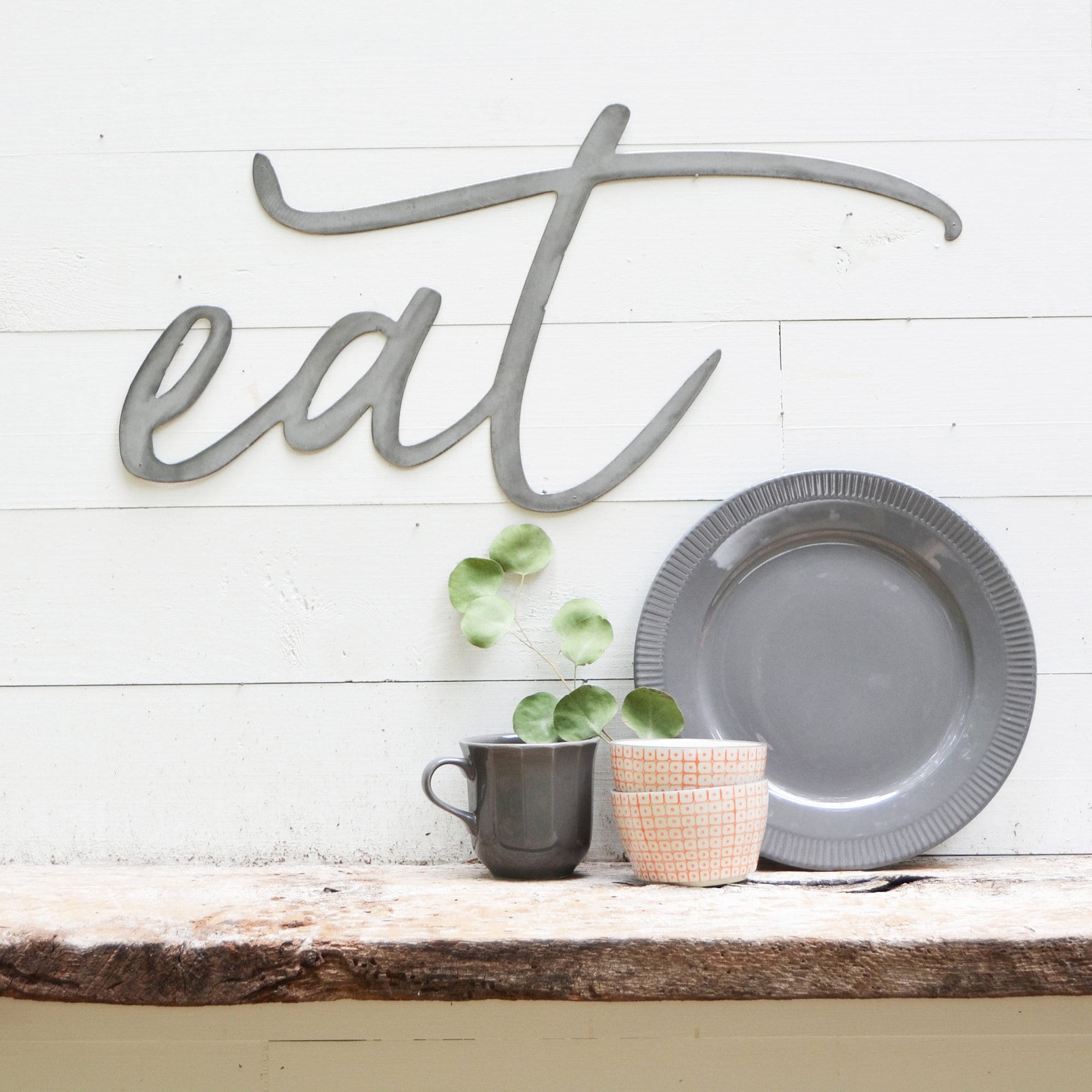 Eat Metal Sign Metal Wall Art eat Sign Metal Words Etsy