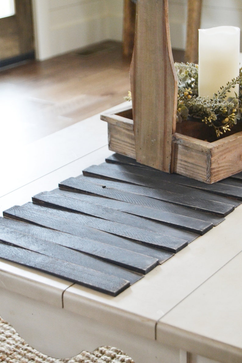 Wooden Table Runner Rustic Home Decor Tabletop Centerpiece Etsy