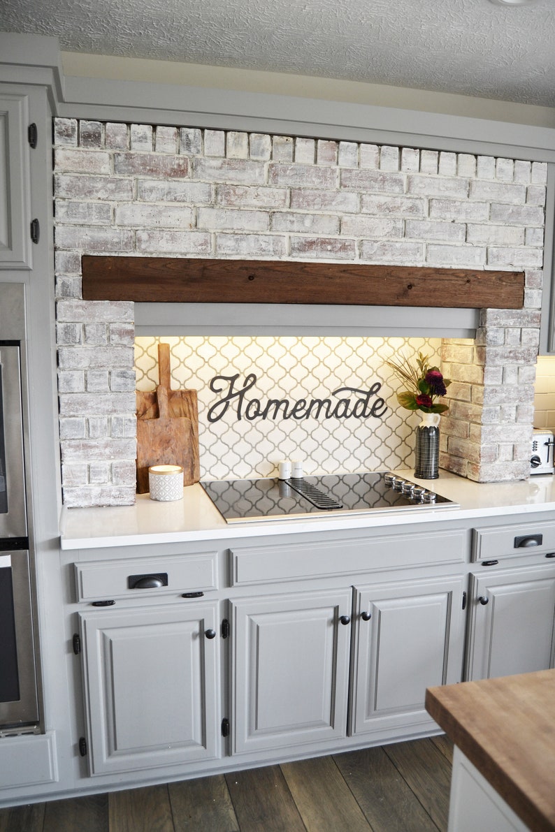 Homemade Metal Sign Retro Homemade Sign Metal Wall Art Homemade Sign Metal Words-Metal Wall Decor Simply Inspired-Farmhouse Kitchen image 1