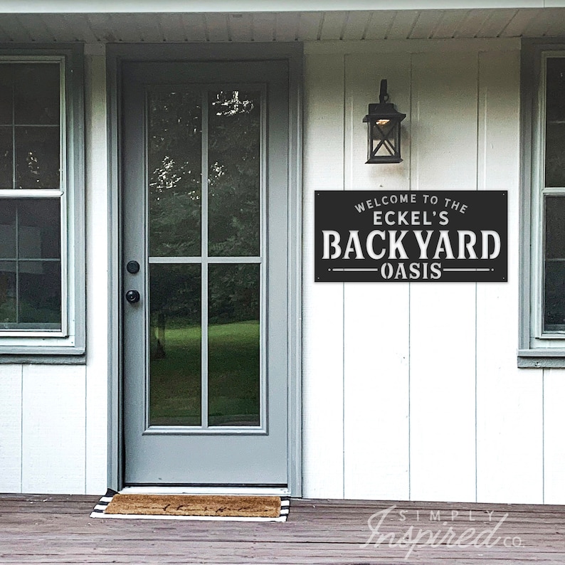 Willkommen in der Hinterhof-Oase Hinterhof Erinnerungen | Etsy