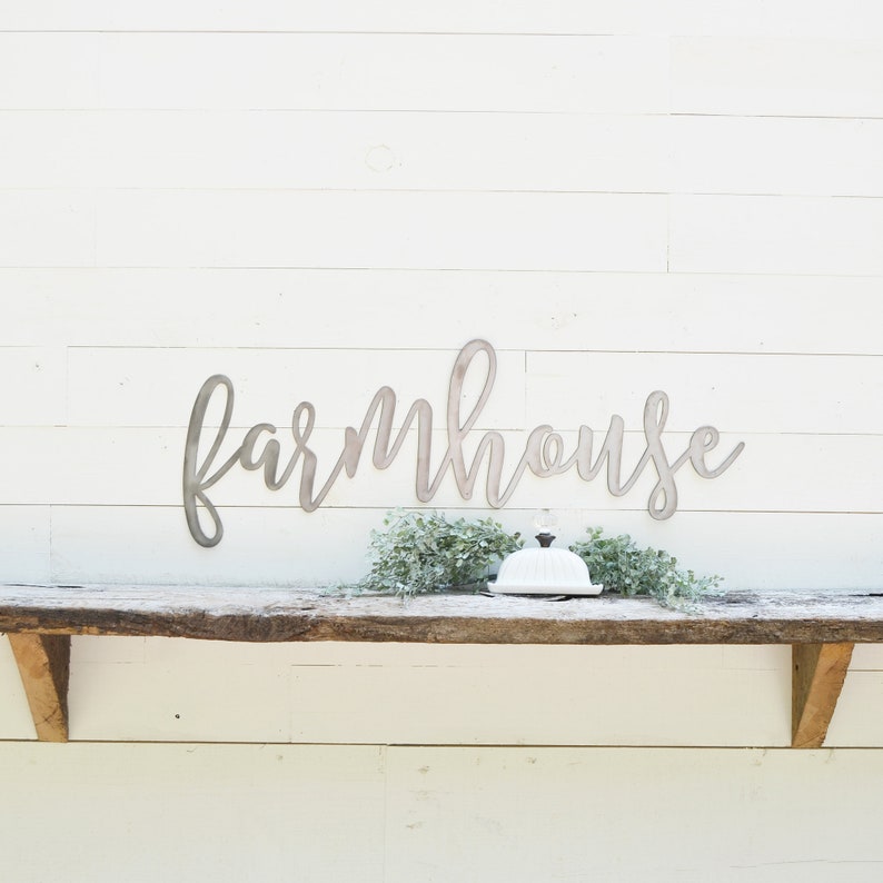 Farmhouse Metal Sign Metal Wall Art Farmhouse Sign Metal Etsy