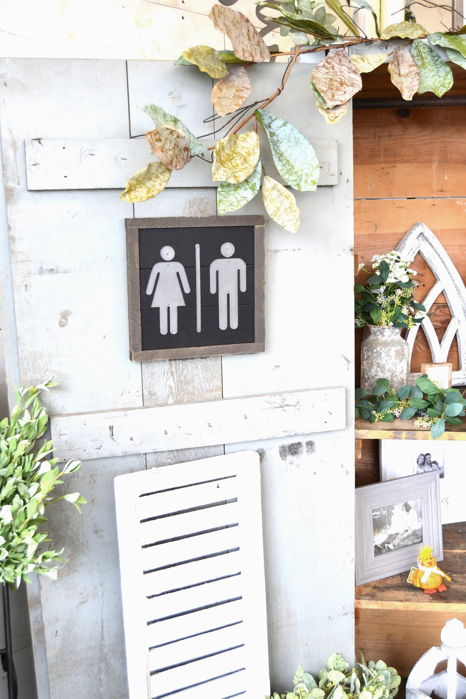 Restroom Sign Boy Girl Bathroom Sign Bathroom Decor Etsy