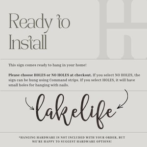 Metal Wall Decor Lake House Sign Lake House Decor Personalized Cabin Sign Custom Lake House Sign Lake Life Wall Art Cabin Wall Decor image 3