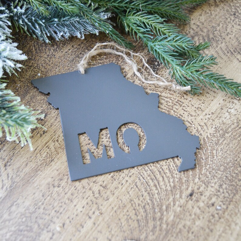 Missouri Metal Ornament Christmas Tree Decor Missouri Etsy