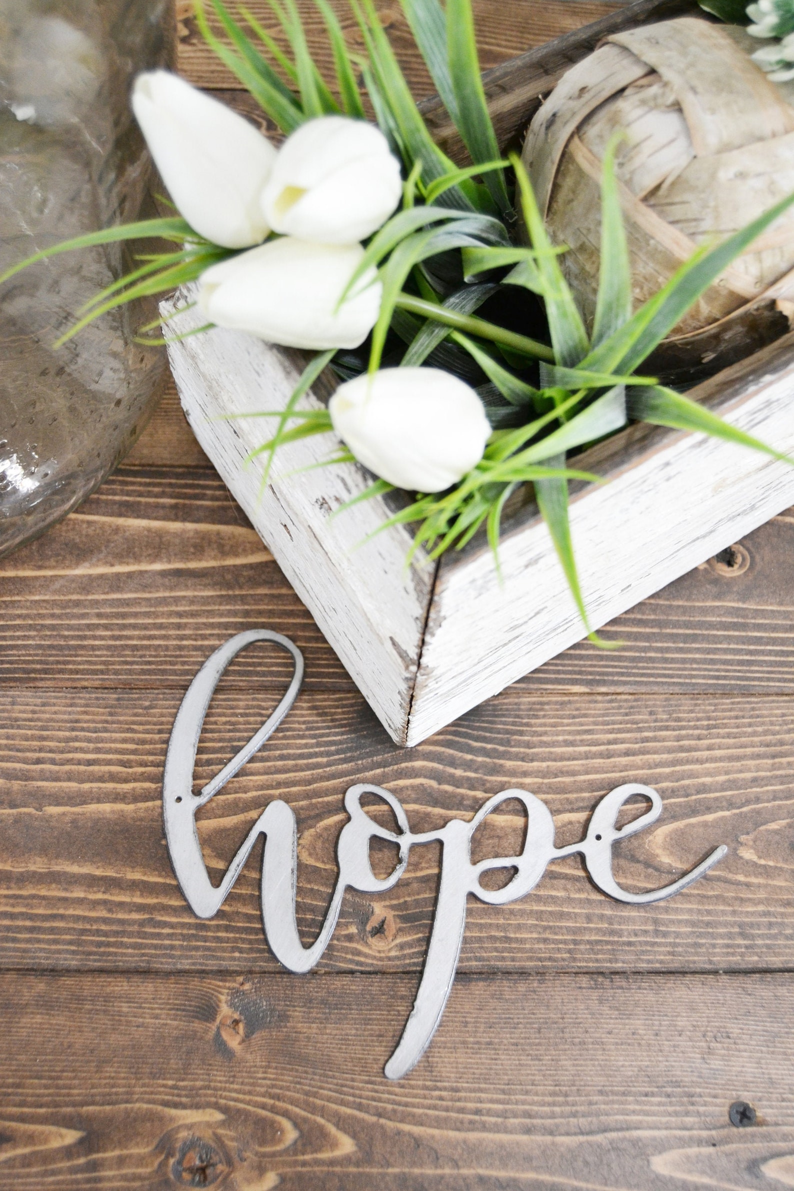 Hope Metal Sign Metal Wall Art Hope Sign Metal Words Etsy India