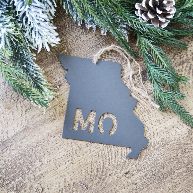 Missouri Metal Ornament Christmas Tree Decor Missouri Etsy