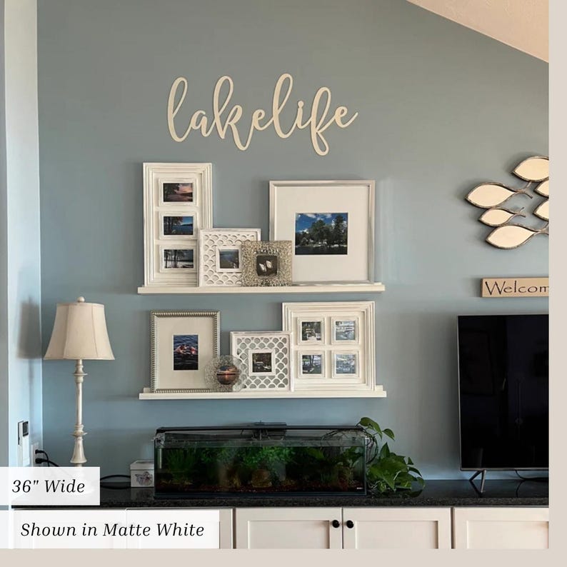 Metal Wall Decor Lake House Sign Lake House Decor Personalized Cabin Sign Custom Lake House Sign Lake Life Wall Art Cabin Wall Decor image 9