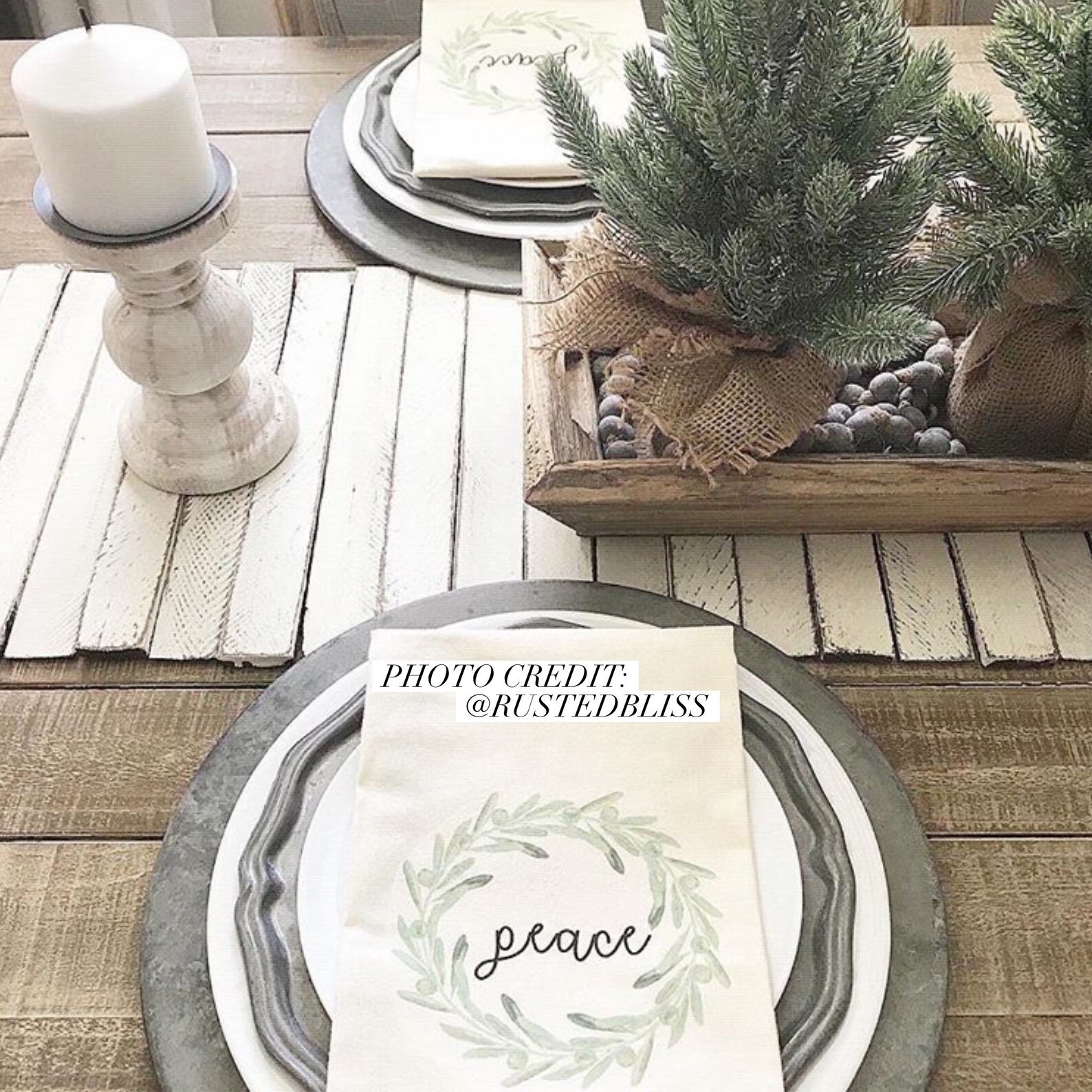 Wooden Table Runner Rustic Home Decor Tabletop Centerpiece Etsy