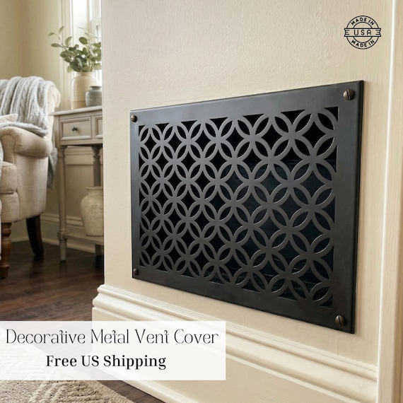 Modern Vent Cover Wall Vent Cover Air Vent Cover Minimal Interior Home Design Decorative Vent Upgrade Metal Grille