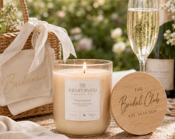 Personalized Bridesmaid Gift Bridal Party Gift Bachelorette Party Favor Custom Wedding Gift Clean Burning Soy Candle