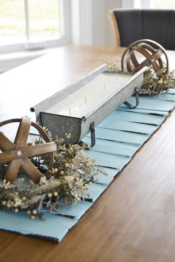 DIY Rustic Wood Table Runner - Blooming Homestead