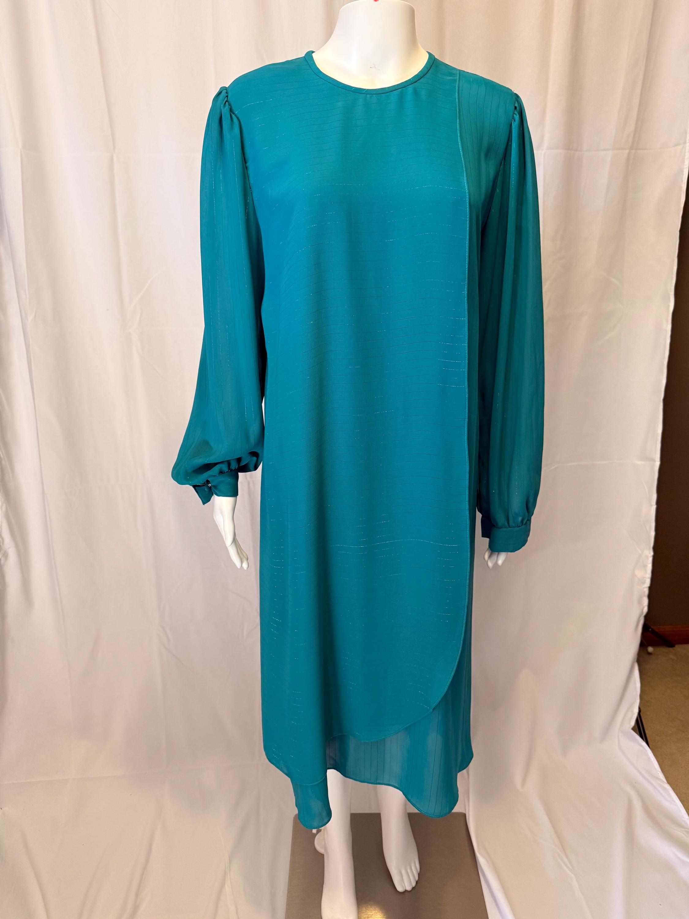 Teal Midi Dress - Etsy
