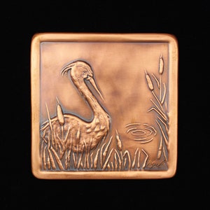 Heron Tile, 6&quot; x 6&quot; x 1/4&quot;,   HET66