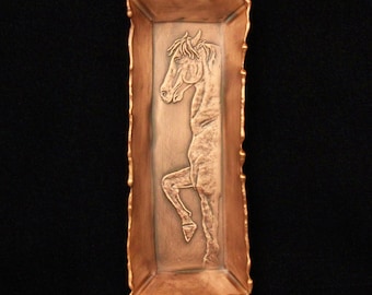 Classic Horse Mini Tile/Tray, 2" x 5".  Personalization Available.