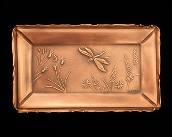 Dragonfly Art Tile/Tray, 4" x 7", Personalization Available.