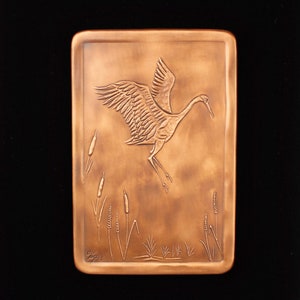 Flying Crane Tile, 6&quot; x 9&quot; x 1/4&quot;, CFT69
