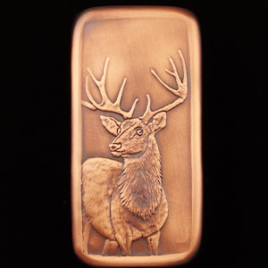 Elk Cabinet Pull, 1.5&quot; x 3&quot;, Copper