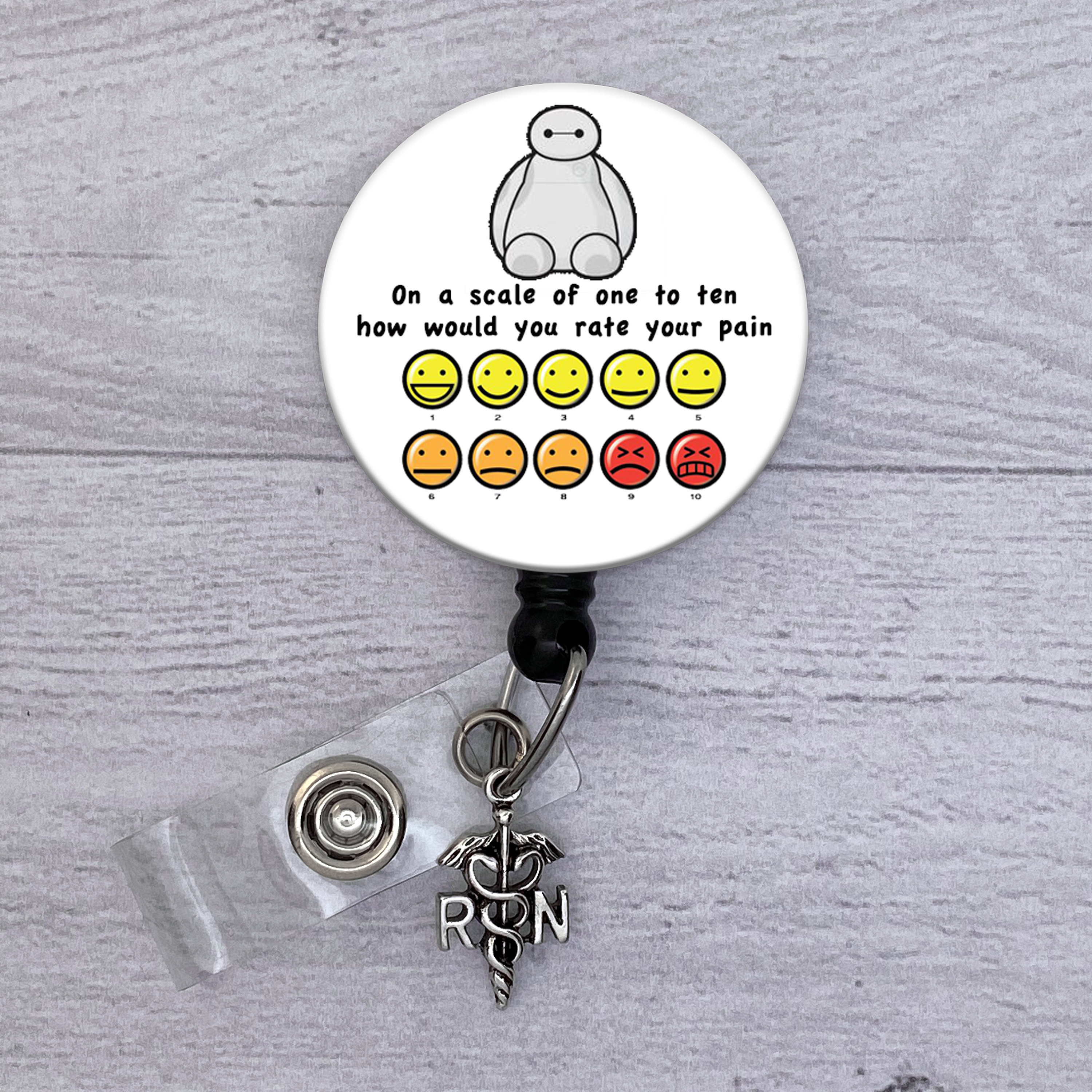 Pain Scale Badge Reel Lanyard Nurse Gift Pain Management Etsy