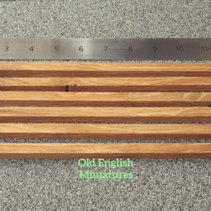 Dolls house miniature real vintage solid oak rough sawn beams, 6 x 350mm 14"inch long 10mm sq, dolls Tudor house, model making, Art