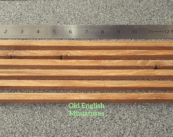 Dolls house miniature real vintage solid oak rough sawn beams, 6 x 350mm 14"inch long 10mm sq, dolls Tudor house, model making, Art