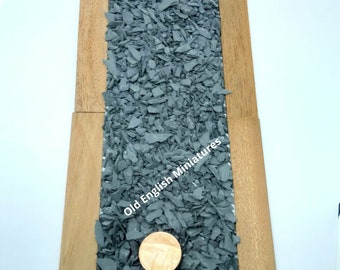 Wargaming, battlefield basing real slate 4mm chippings, scenery, terrain, model train wagon loads, dolls house landscape, Mosaics, Art,craft