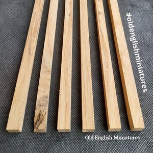Miniaturowy domek dla lalek, prawdziwy zabytkowy lite dębowe belki, 6 x 350 mm, 14-calowe długie kawałki, domek dla lalek w stylu Tudor, modelarstwo, sztuka i rzemiosło