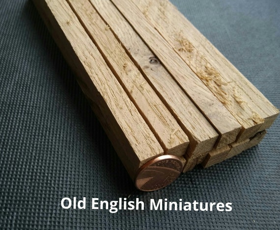Dolls house miniature real solid oak rough sawn beams and posts, 12 pieces,dolls farmhouse, model making, Fairy house, Arts and crafts, Art