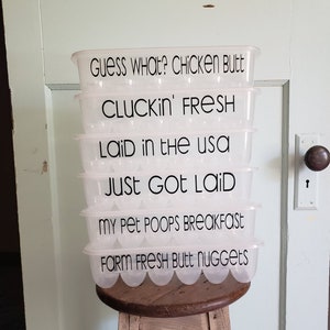 Plastic Egg Carton, Plastic Egg Crate, Funny Egg Carton, Egg Container, Farm Fresh Breakfast, Breakfast Humor, Egg Storage