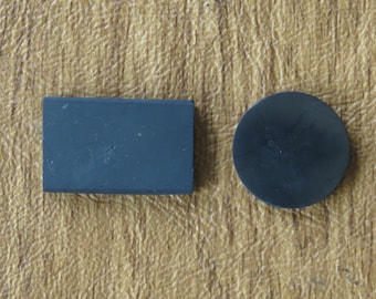 Shungite Cell Phone Plate for 5G and EMF Shielding, Blocking, and Protection - Round or Rectangular Plate