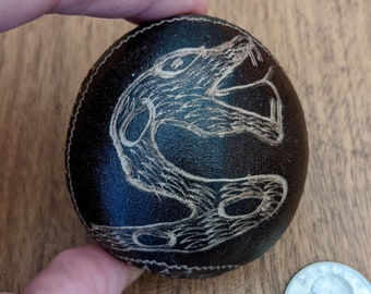 Snake Design Hand Carved Egg Shaped Shipibo Rattle from Peru - Choose from 4 Rattles - Shaker, Maraca, Shamanic Instruments, Medicine