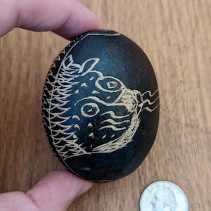 Puma Design Hand Carved Egg Shaped Shipibo Rattle from Peru - Choose from 4 Rattles - Shaker, Maraca, Shamanic Instruments, Medicine