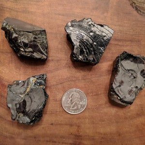 10-40g Elite Grade Noble Shungite Stones - Individually Priced by Weight - 99% Carbon Stone for Water Filtration, 5G Blocking and Protection