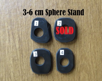 Shungite Stands for 3-10cm Spheres - Choose Your Own - High Carbon Stone for Water Filtration, 5G EMF Shielding Blocking, and Protection