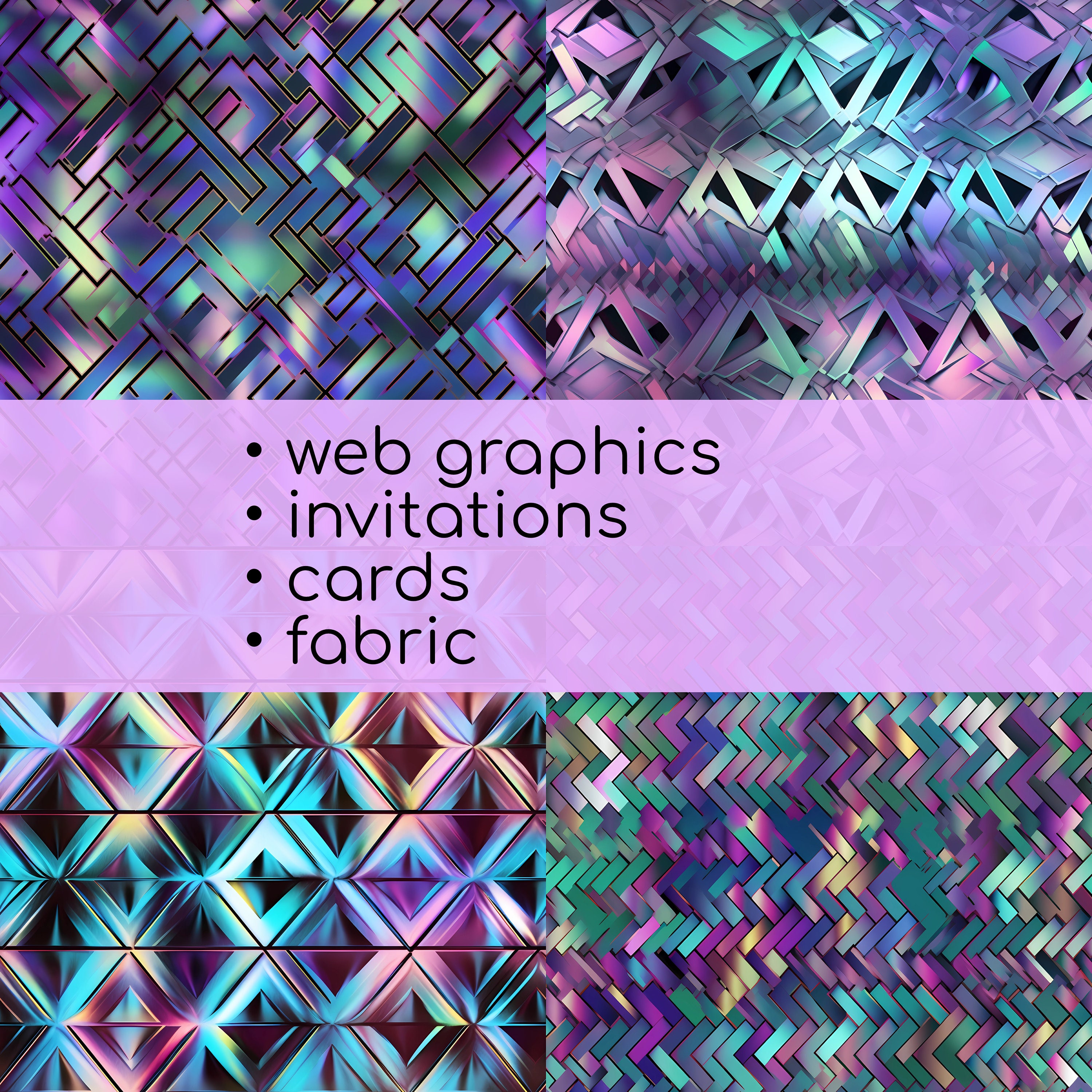 Holographic Metal Textures DIGITAL Paper Printable Colorful - Etsy
