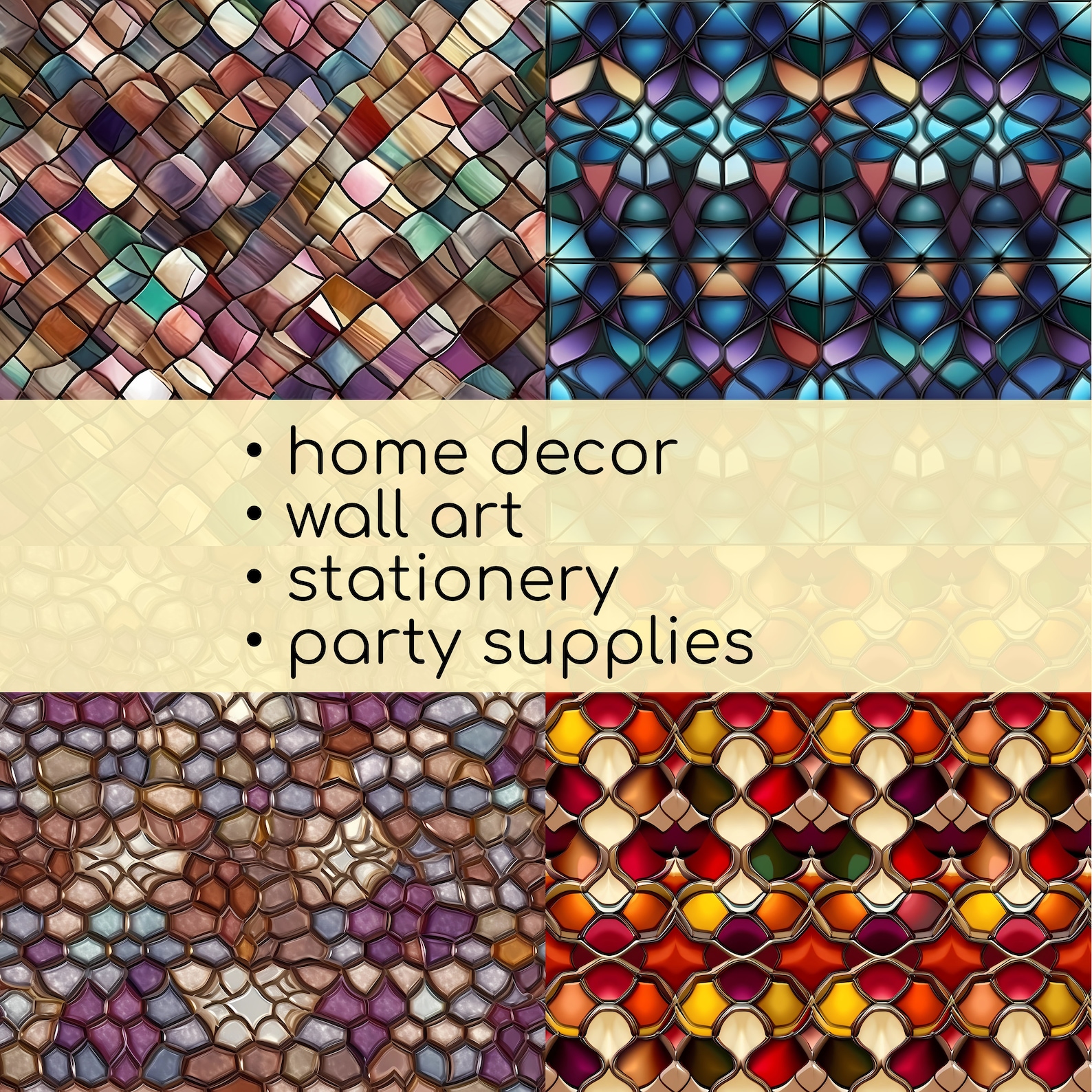 Mosaic Tiles Textures DIGITAL Paper Printable PNG Background - Etsy