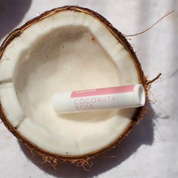 HEARTSPRING Coconut + Rose Lip Balm