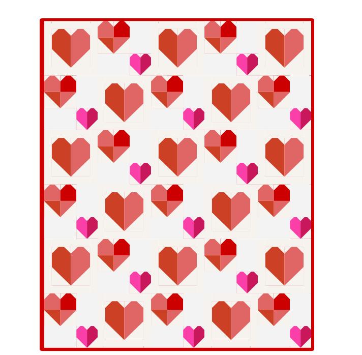 Love Shack Patterns So Much Love Quilt Pattern - PDF File - for Fat Quarters, 10
