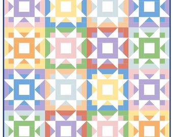 Breakthrough Quilt Pattern - PDF file only - Fat Quarter quilt pattern
