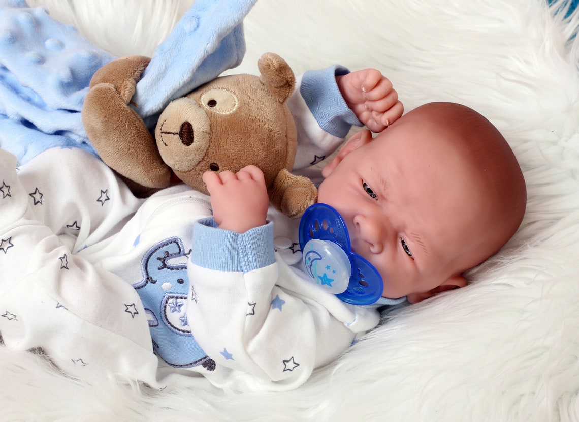 Handmade Reborn Baby Boy Doll 15 inches Preemie Newborn Etsy